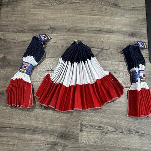 Patriotic Holiday Bunting - Indoor and Outdoor Decor - 3ft Long each - Qty 3